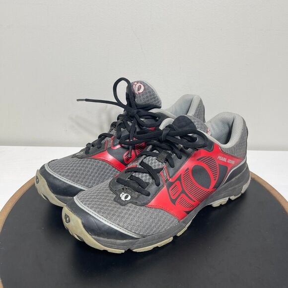 Pearl Izumi X-Road Fuel‎ II Cycling Shoes Men EUR 42 US 8.5 SPD Clip Gray Red - Picture 4 of 14